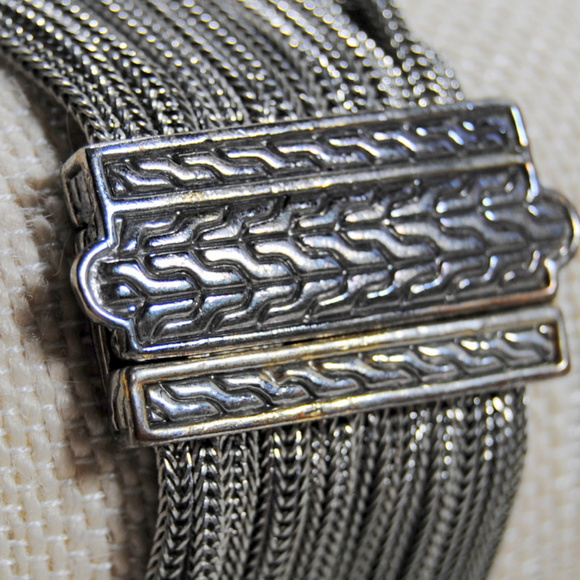 Silver Metal Multi Strands Circular Focal Magnetic - Picture 4 of 6